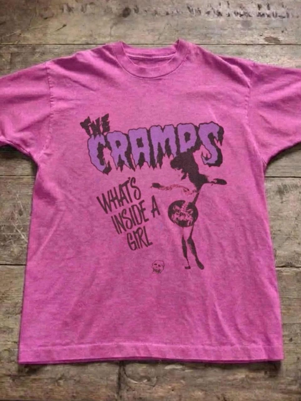 Gildan Pink The Cramps Graphic Tee